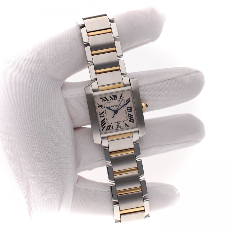 Afbeelding 11 van Cartier Tank Française 2302 W51005Q4; Automatisch Horloge