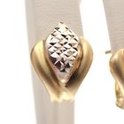 Image 2 of Bicolor gold fantasy stud earrings