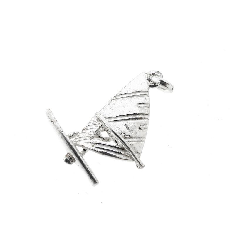 Image 6 of Silver pendant of a windsurfer