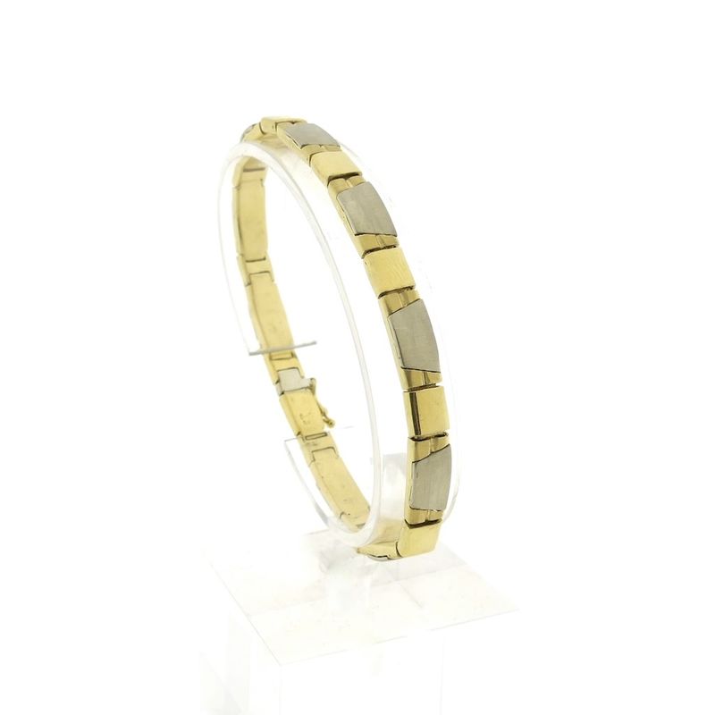 Image 1 of Two-tone gold matte bracelet