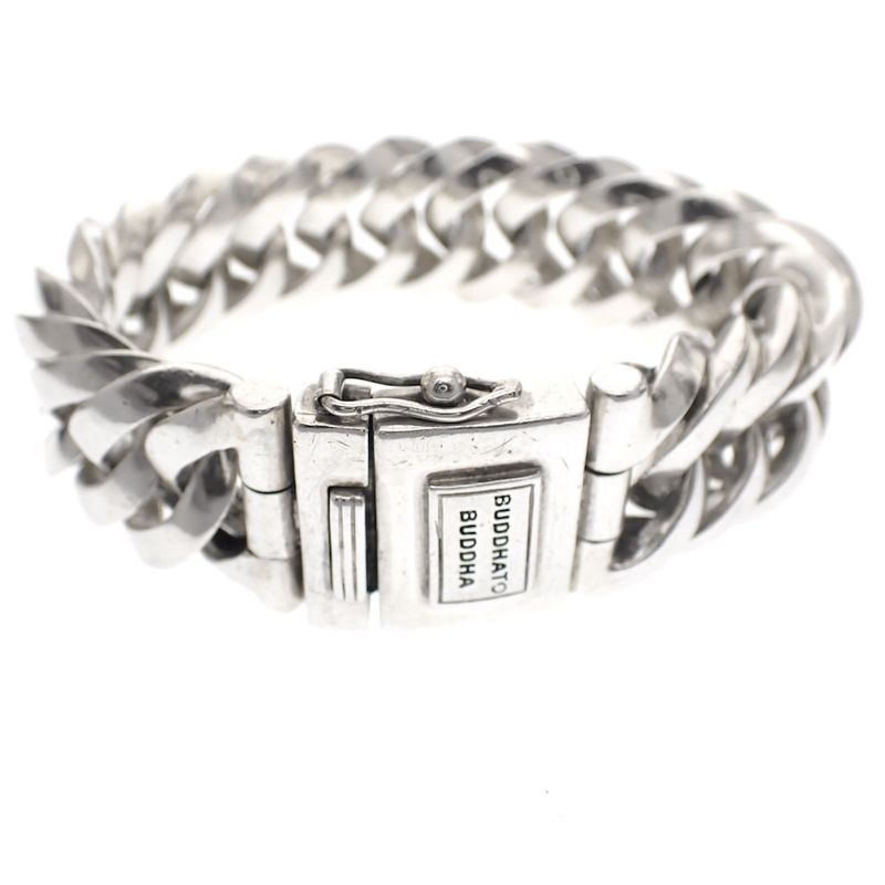 Image 1 of Silver Buddha to Buddha bracelet | 20 cm