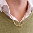 Image 6 of Gold closed Figaro link chain