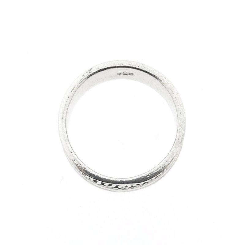 Image 4 of Silver ring with meander pattern