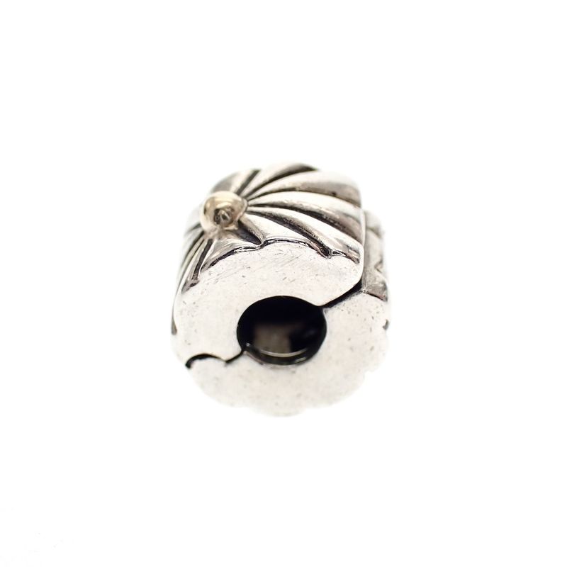 Image 3 of Pandora clip charm; Silver with gold; Sunburst