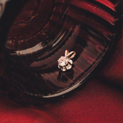 Image 2 of White gold pendant with diamond | 0.22 ct.