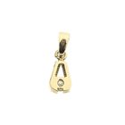 Image 5 of Gold minimalist pendant with zirconia