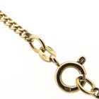 Image 9 of Gold flat gourmet link chain | 72 cm