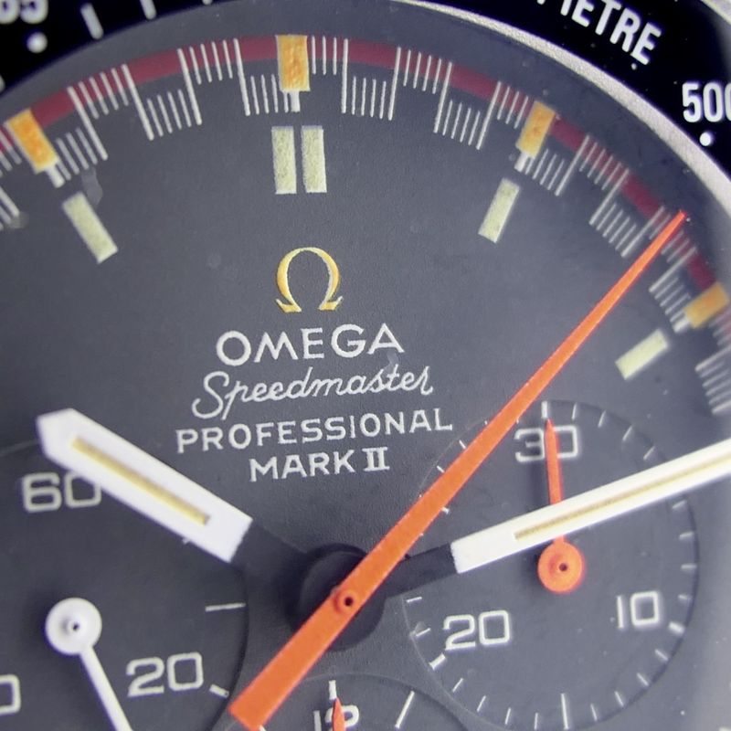 Image 6 of Omega Speedmaster Mark II 'Racing Dial'; Vintage chronograph men's watch