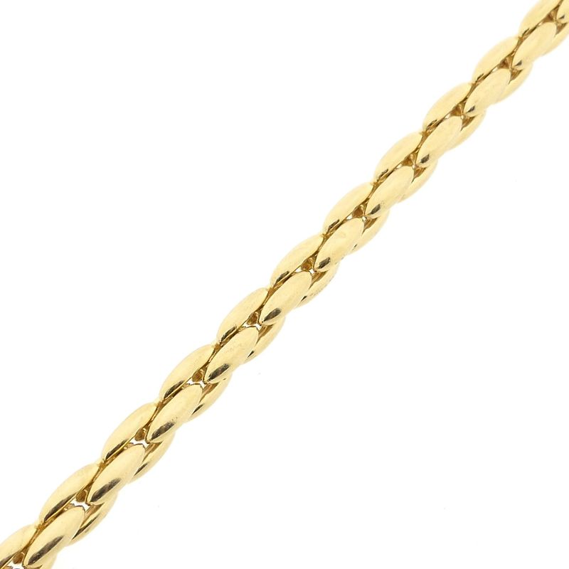 Image 7 of Golden Cardano Link Bracelet with Sapphire