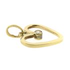 Image 10 of Gold heart pendant with diamond | 0.08 ct.