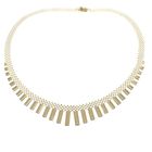 Image 3 of Exclusive gold fantasy necklace; bars | 47 cm