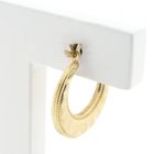 Image 5 of Vintage gold embellished hoop earrings | Ø 16.0 mm