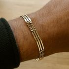 Image 10 of Gold gourmet/fantasy link bracelet; 20.5 cm | Cetas