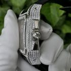 Image 31 of Cartier Santos 100 XL Chronograph 'Factory-Set' Diamonds 2891; 18k white gold watch with diamonds