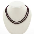 Image 4 of Antique glass bead necklace with gold clasp