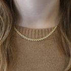 Image 9 of Gold (double) Prince of Wales link necklace | 46.5 cm
