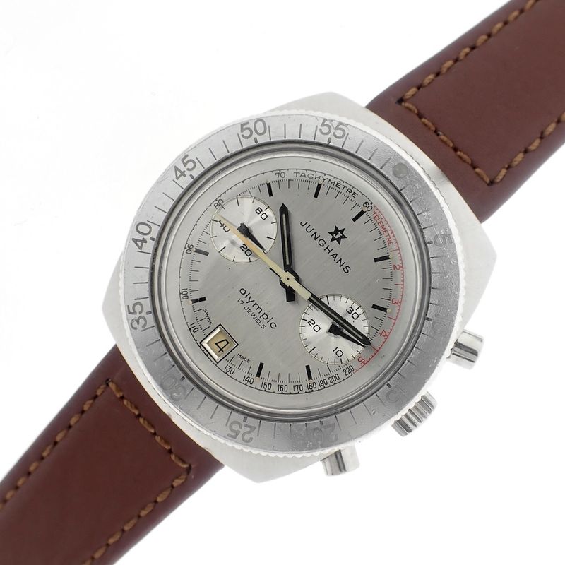Image 12 of Junghans Olympic; Vintage chronograph men's watch