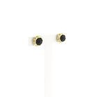 Image 2 of Gold stud earrings with garnet