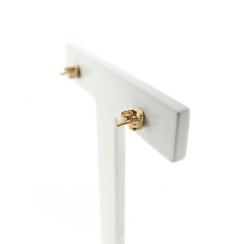 Image 4 of Gold stud earrings with zirconia