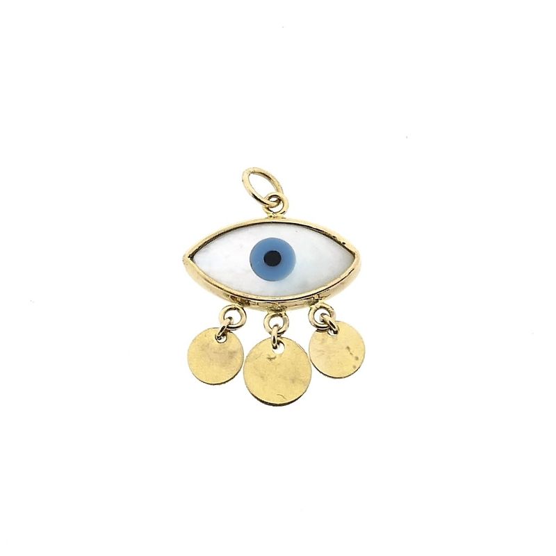 Image 1 of Gold pendant with Nazar (Lucky Eye)