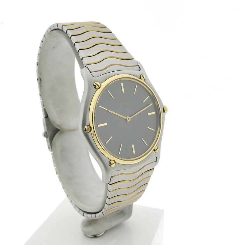 Image 3 of Ebel Classic Wave 181903; 18k gold/steel watch