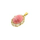 Image 7 of Vintage Gold Pendant with Rhodochrosite