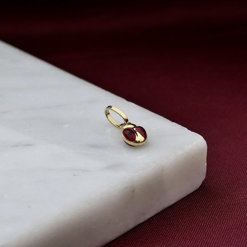Image 7 of 18 carat gold pendant of a ladybug