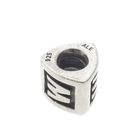 Image 5 of Pandora charm; Silver; Letter charm M