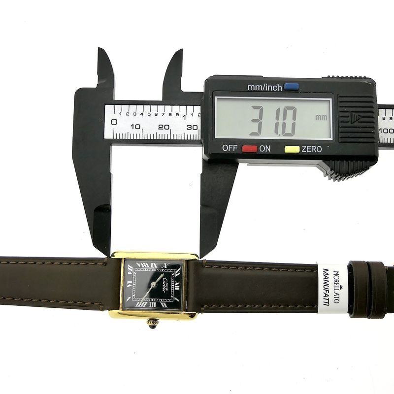 Image 18 of Cartier Tank Vermeil 'Large'; Vintage mechanical watch