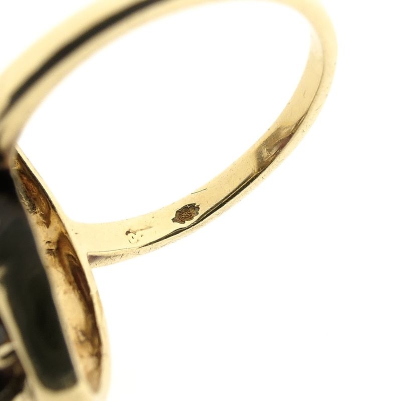 Image 7 of Gold ring with garnet