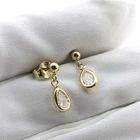 Image 4 of 10 crt. Stud earrings with zirconia