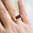 Image 4 of 9 carat men's ring with synthetic ruby ​​| JAYE