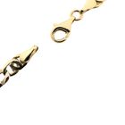 Image 8 of Two-tone gold navy link necklace