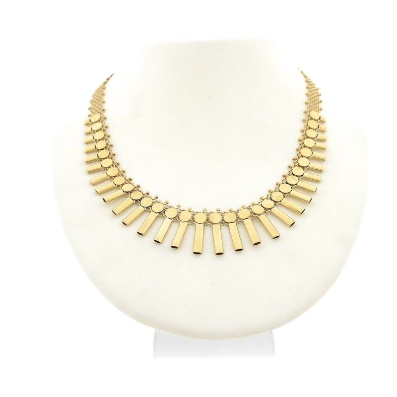 Image 1 of Vintage gold Cleopatra link chain