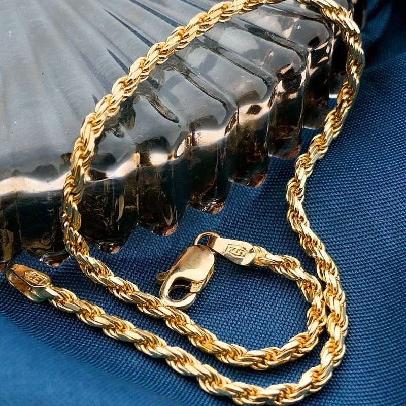 Image 2 of Gold twisted link bracelet