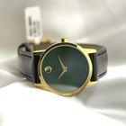 Image 8 of Movado Museum Classic; Gold-plated women's watch with green 'Mother of Pearl' dial; 0607633