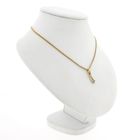 Image 6 of Bicolor gold pendant with zirconia