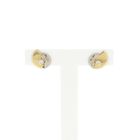 Image 1 of Bicolor gold earrings with zirconia
