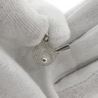 Image 1 of Silver charm of a badminton racket with a ball