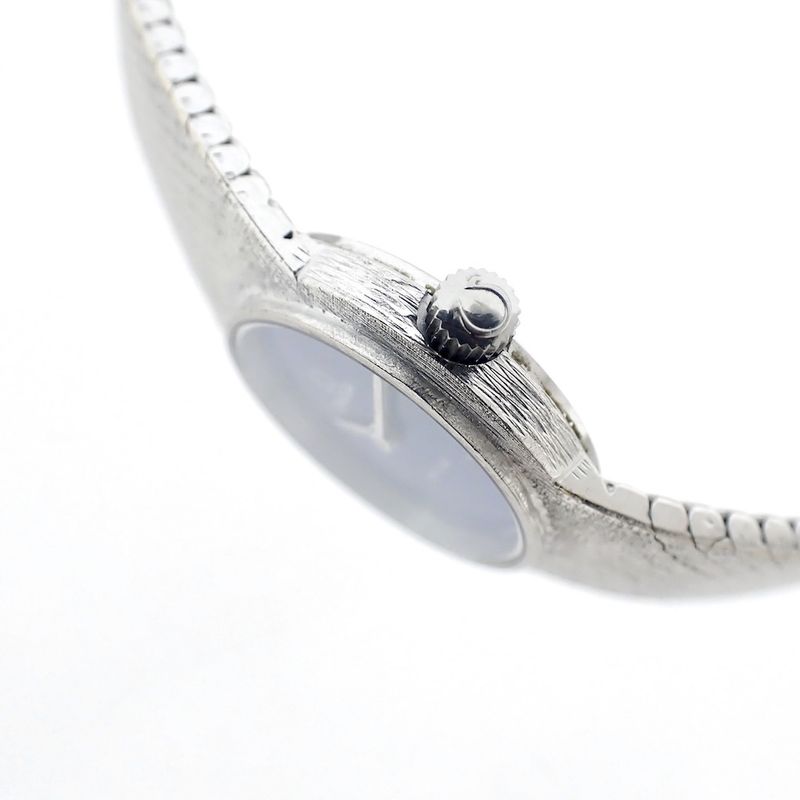 Image 9 of Omega Deville; 18k white gold women's watch with lapis lazuli dial