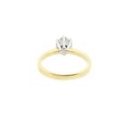 Image 7 of Gold solitaire ring with zirconia