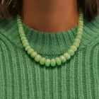 Image 4 of 9 crt. bead necklace jade | 45.5 cm