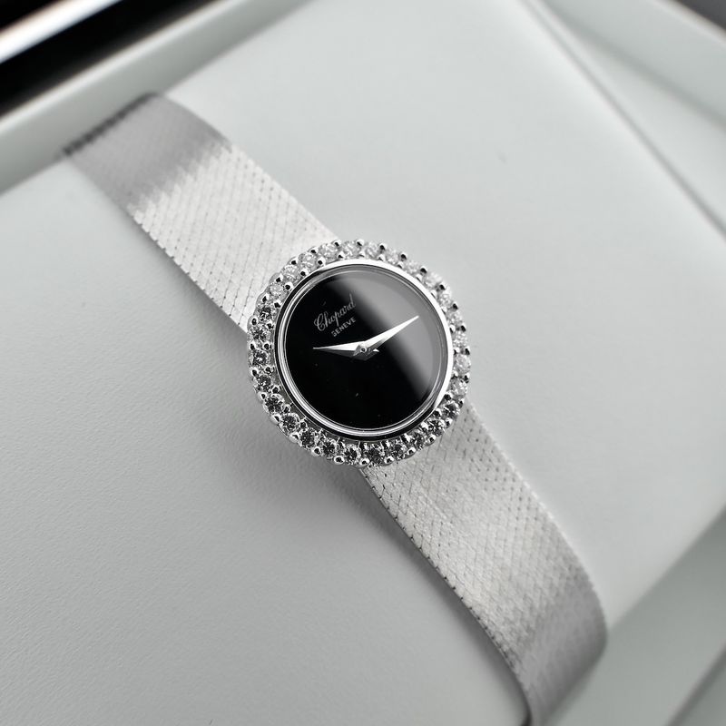 Image 16 of Chopard Geneva Cocktail Watch 2795/1; Vintage 18k white gold women's watch with diamonds