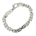 Image 9 of Silver wide king bracelet | 25 cm