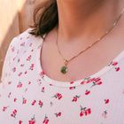 Image 4 of Gold pendant with jade