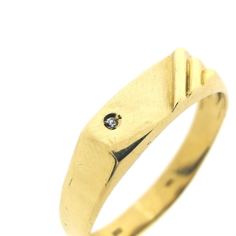 Image 3 of 8-carat men's ring with diamond | 0.005 ct.