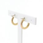 Image 4 of 8 carat bicolor earrings; Ø 16.5 mm
