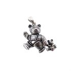 Image 1 of Silver pendant of a bear