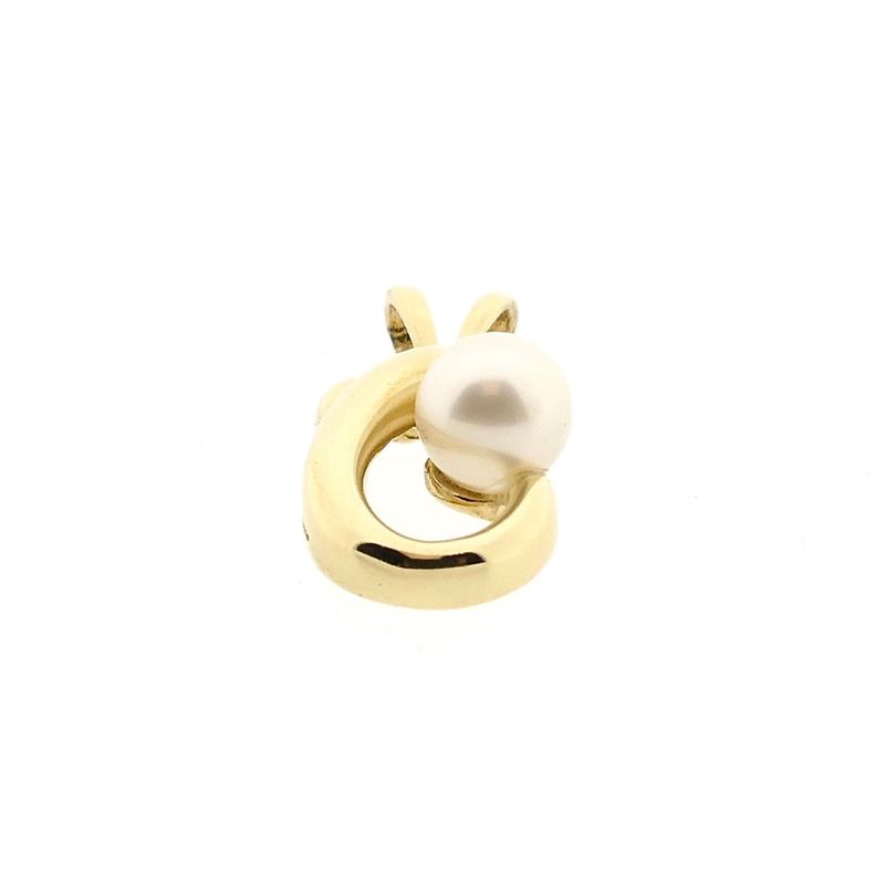 Afbeelding 9 van Gouden hanger met een cultivéparel