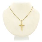 Image 3 of 19.2 ct gold pendant of a cross with corpus | INRI